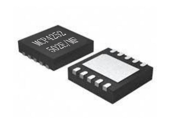 POTENCIÔMETRO de IC DFN10 SPI Digital da memória temporária da microplaqueta MCP4252-502E/MF do circuito integrado