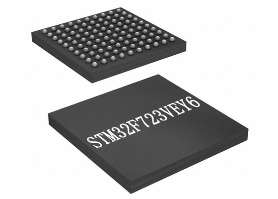 Braço integrado Cortex-M7 MCU 512Kbytes de IC de STM32F723VEY6 instantâneo 100-UFBGA