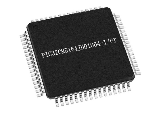 Microcontrolador IC 64TQFP do microcontrolador MCU PIC32CM5164JH01064-I/PT 48MHZ