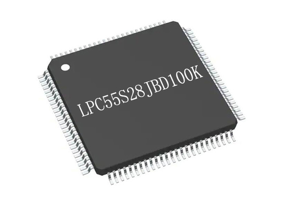 O microcontrolador MCU 100-LQFP de LPC55S28JBD100K ARMA a microplaqueta do microcontrolador Cortex-M33