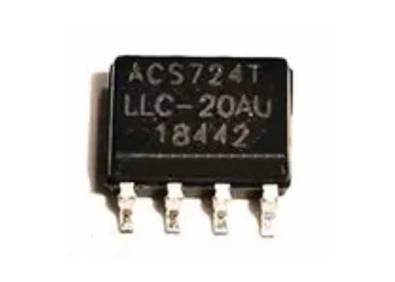 Microplaqueta ACS724LLCTR-20AU-T 1Channel Hall Effect Current Sensor do circuito integrado