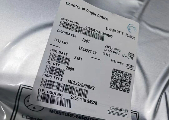 Chip de circuito integrado MC33926PNBR2 5A H-Bridge Brushed DC Motor Driver 32-PQFN