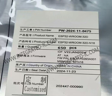 Módulos sem fio Multiprotocol do módulo de comunicação ESP32-WROOM-32D WiFi BT MCU