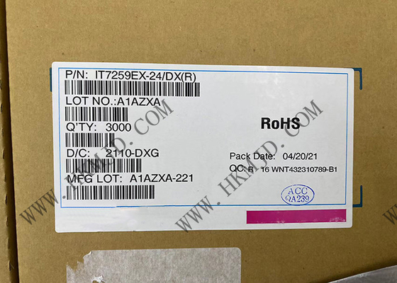 Controlador capacitivo IT7259EX-24 QFN da detecção do sensor do canal de IT7259EX-24/DX 24