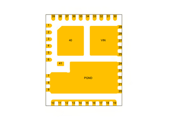 corrente alta síncrono de 5.5V 60A Buck Converter IC 1.25MHz CSD95481RWJ