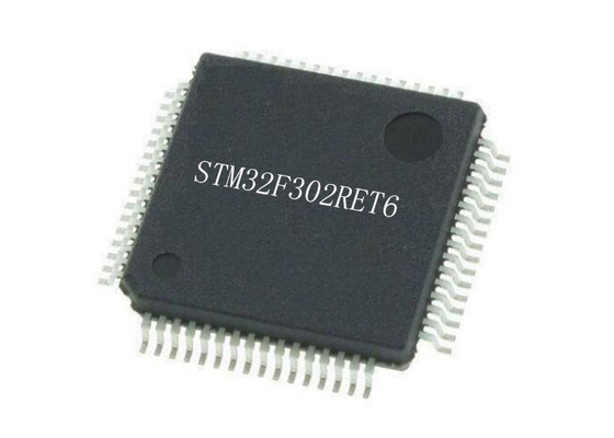 LQFP64 microcontroladores do núcleo 72MHz do ARM Cortex M4 STM32F302RET6 32Bit os únicos lascam-se