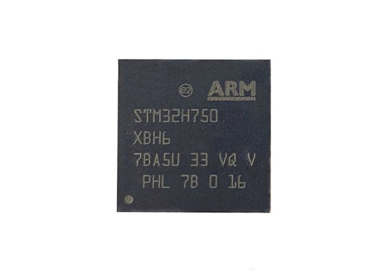 Microcontrolador de 32 bits IC do BRAÇO Cortex-M7 do Único-núcleo de 265-TFBGA STM32H750XBH6