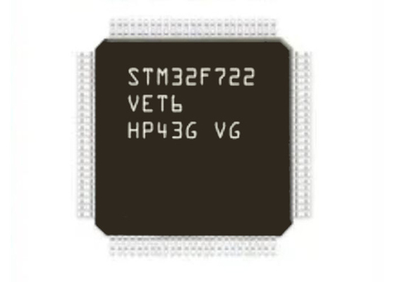 32BIT único elevado desempenho de IC LQFP100 dos microcontroladores do núcleo STM32F722VET6 512KB