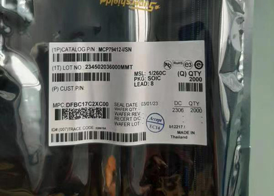 Pulso de disparo de tempo real de Chip Battery Switchover MCP79412-I/SN do circuito integrado/calendário