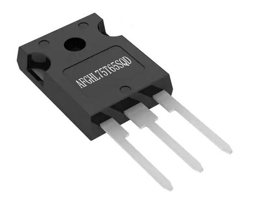 o automóvel 375W lasca transistor da parada de campo o único IGBT 650V da trincheira de AFGHL75T65SQD IGBT