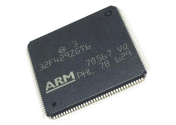 STM32F429ZGT6 integrou núcleo da microplaqueta 144LQFP do microcontrolador do ARM Cortex M4 de IC o único