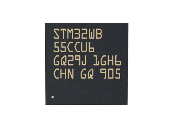 STM32WB55CCU6 32 megahertz 256 microcontrolador exposto MCU da almofada dos Kbytes 48-UFQFN