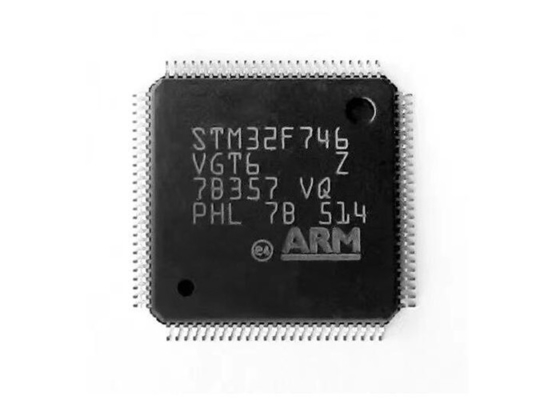 Única microplaqueta do microcontrolador do microcontrolador MCU 100LQFP 216MHz do núcleo STM32F746VGT6