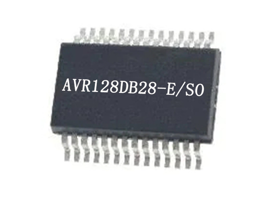 Microcontroladores de 8 bits do núcleo do microcontrolador MCU AVR128DB28-E/SO da baixa potência