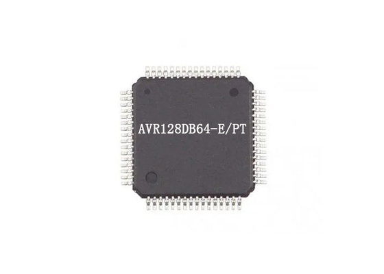 Montagem da superfície de IC do microcontrolador do microcontrolador MCU 24 megahertz AVR128DB64-E/PT