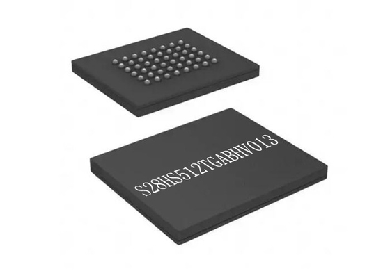 FLASH de alta velocidade do CMOS S28HS512TGABHV013 NEM de IC 24FBGA da memória microplaqueta do circuito integrado