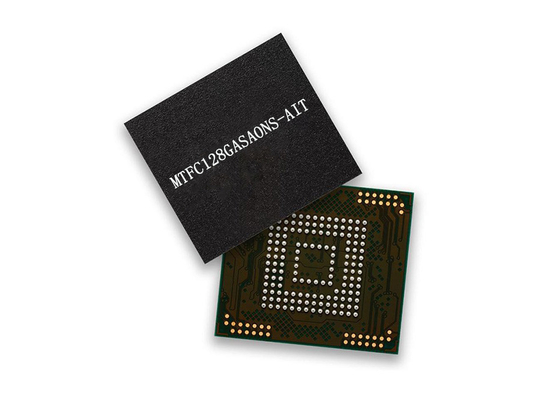 Memória IC da microplaqueta MTFC128GASAONS-AIT 1Tbit 52MHz 153-TFBGA do circuito integrado
