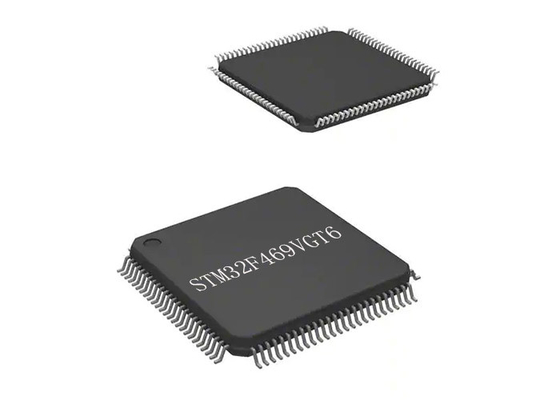 O BRAÇO Cortex-M4 1MB encaixou a montagem de superfície de IC STM32F469VGT6 do microcontrolador