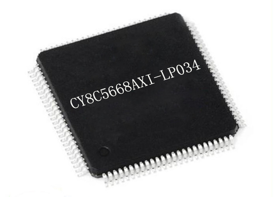 67MHz sistema programável do microcontrolador MCU CY8C5668AXI-LP034 na microplaqueta 100TQFP