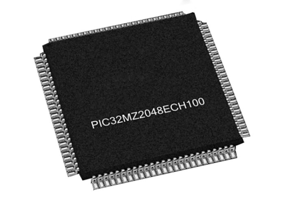 200MHz os microcontroladores do microcontrolador MCU PIC32MZ2048ECH100-I/PF 32Bit lascam 100TQFP