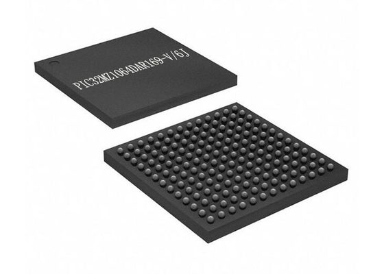 Único microcontrolador IC do microcontrolador MCU 200MHz 32Bit do núcleo PIC32MZ1064DAR169-V/6J