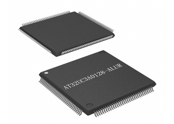 FLASH de 32 bits 144-LQFP do Único-núcleo 66MHz 128KB de IC AT32UC3A0128-ALUR do microcontrolador