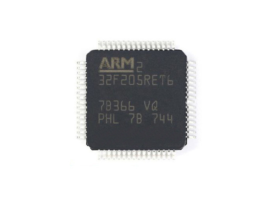 Montagem da superfície do pacote do FLASH 64-LQFP do microcontrolador MCU IC STM32F205RET6