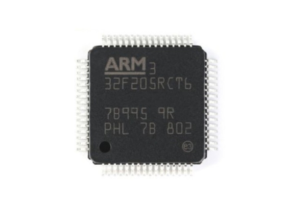 Os CI lascam microcontroladores do BRAÇO STM32F205RCT6 - conectividade 256kB do M3 do ARM Cortex de MCU 32BIT