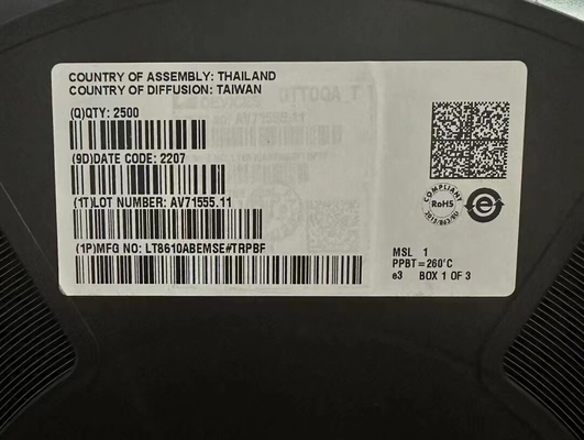 Chipe de circuito integrado LT8610ABEMSE 3.5A Regulador de comutação de buck IC MSOP16