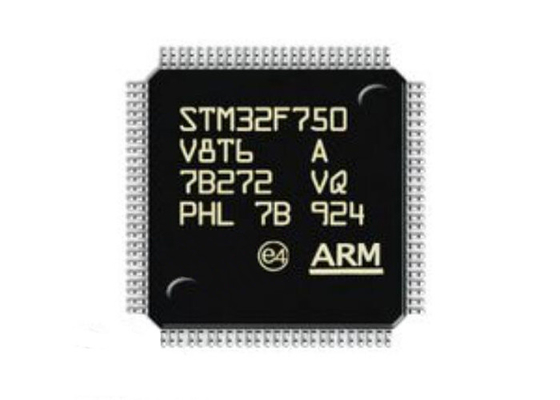 STM32F750V8T6 o microcontrolador MCU ARMA a microplaqueta do microcontrolador de Cortex-M7 100LQFP