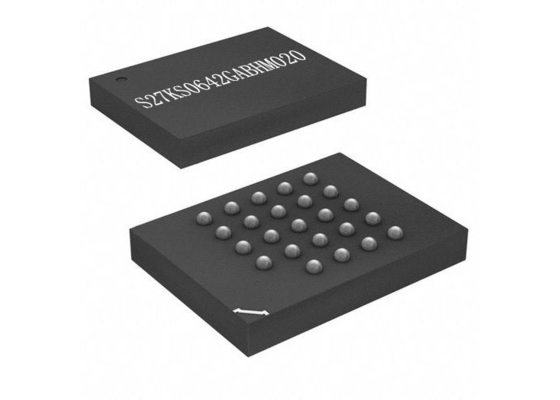 chip de memória pseudo- 200MHz da microplaqueta S27KS0642GABHM020 SRAM do circuito integrado 64Mbit