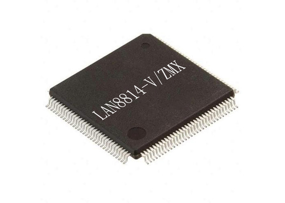 Circuitos eletrónicos integrados 128-TQFP LAN8814-V/ZMX 4-Port Ethernet Transceiver IC
