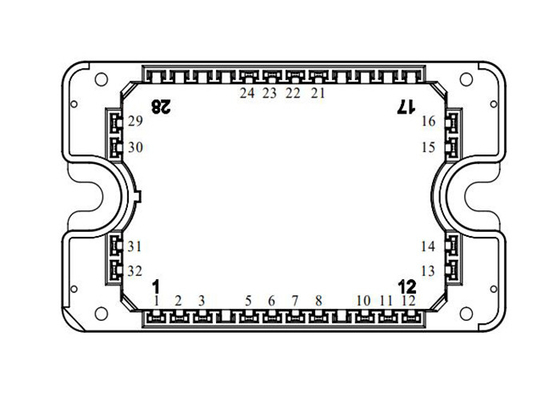 Inversor de três níveis MSCSM170TLM23C3AG Módulo de alimentação SiC MOSFET 1700V 4N-Channel