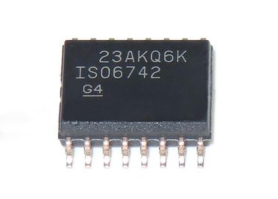 Isoladores 16-SOIC de Digitas do canal do quadrilátero da microplaqueta ISO6742DWR 50Mbps do circuito integrado