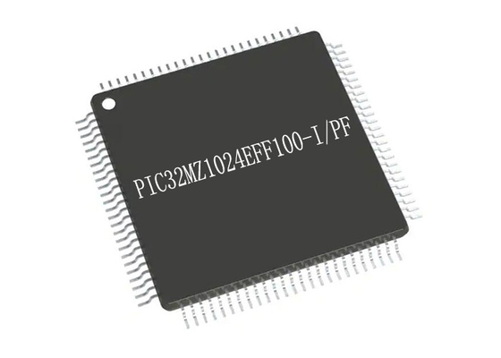 Únicas microplaquetas da microplaqueta TQFP100 IC do microcontrolador do núcleo PIC32MZ1024EFF100-I/PF 32Bit