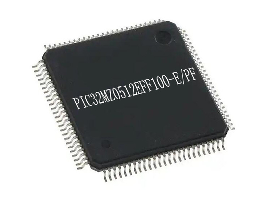 únicas microplaquetas de IC PIC32MZ0512EFF100-E/PF TQFP100 IC dos microcontroladores do núcleo 32Bit