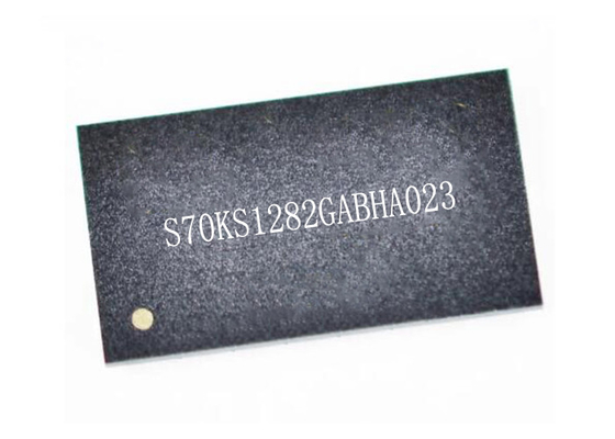 IC de memória Chip S70KS1282GABHA023 200MHz Pseudo SRAM Memória IC 24-FBGA