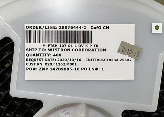 Conector de superfície do encabeçamento da montagem da posição da microplaqueta 14 de FTSH-107-01-L-DV-K-P-TR IC