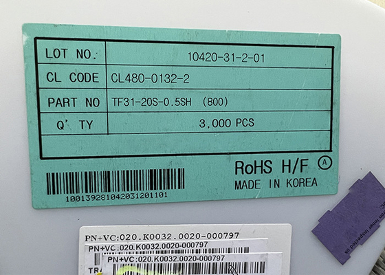 Circuito integrado Chip Flat Flexible Connectors 20Position 50V de TF31-20S-0.5Shipping e de manipulação
