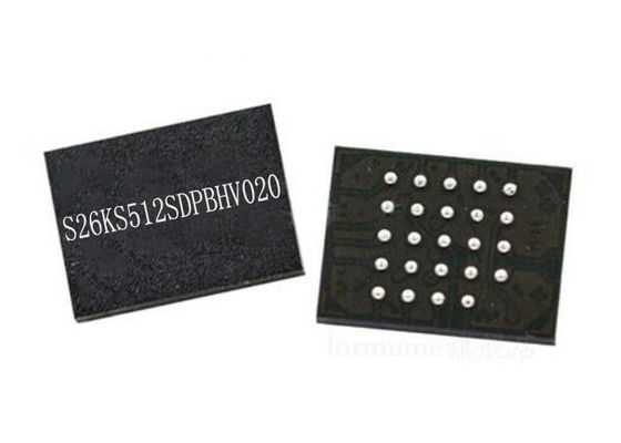 NEM microplaqueta paralela do circuito integrado 24-FBGA de IC S26KS512SDPBHV020 512Mbit da memória