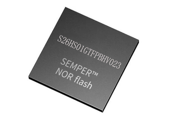 FLASH NEM de IC S26HS01GTFPBHV023 166MHz CMO 24-FBGA IC da memória microplaquetas de alta velocidade