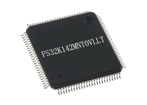 O microcontrolador MCU FS32K142MNT0VLLT encaixou os microcontroladores LQFP100 64MHz