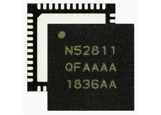 transceptor de superfície IC NRF52811-QFAA-B-R7 do RF da montagem de 2.4GHz 48-VFQFN