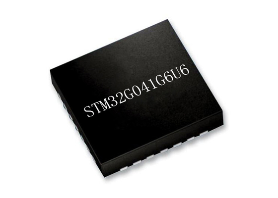 As únicas microplaquetas dos microcontroladores do núcleo STM32G041G6U6 ARMAM Cortex-M0+ 28-UFQFN