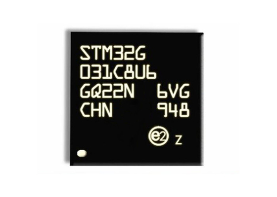 O único núcleo STM32G031C8U6 encaixou microplaquetas do microcontrolador MCU 64MHz IC
