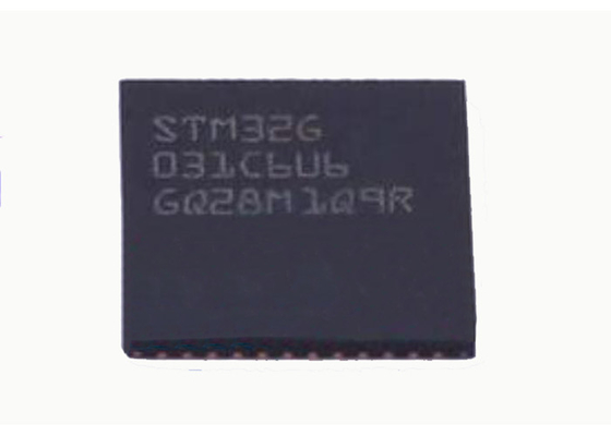 BRAÇO Cortex-M0+ 48-UFQFN de IC STM32G031C6U6 do microcontrolador de 64MHz MCU