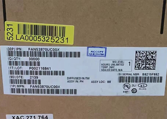 Chip de circuito integrado FAN53870UC00X 20-XFBGA Chips de gerenciamento de energia de baixo QI