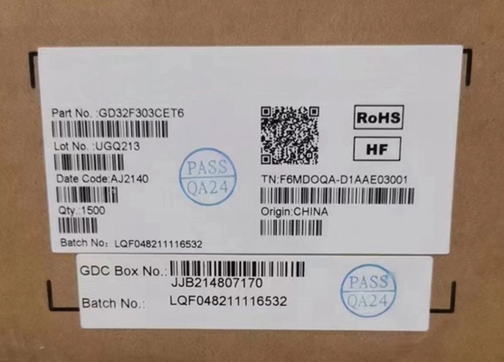 GD32F303CET6 IC MCU ARM Cortex-M4 Pacote LQFP48 de 32 bits