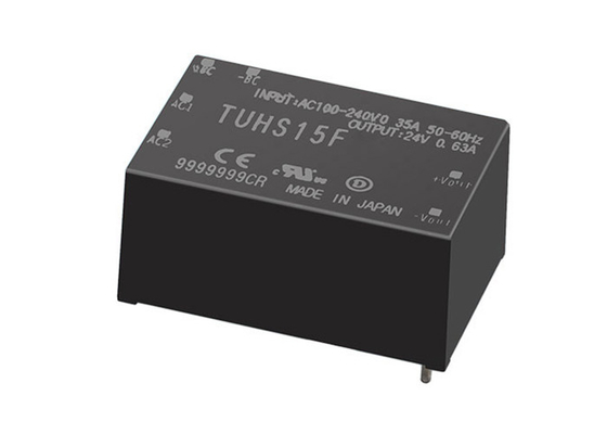 Conversores AC DC TUHS15F12 Fornecedores de alimentação AC-DC Tipo de montagem PCB, módulo 6-DIP