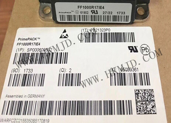 Módulos IGBT automóveis FF1000R17IE4 PrimePACK 1700V 1000A Módulo IGBT duplo de meia ponte